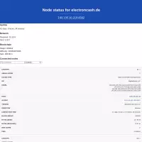 Node status for electroncash.de